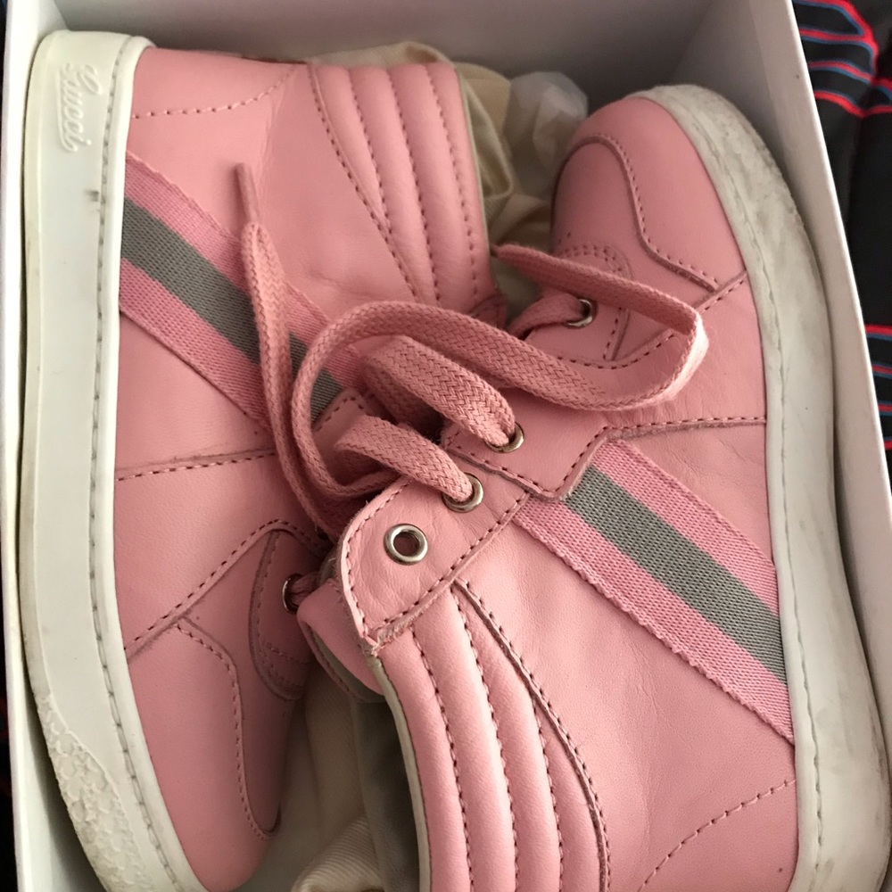 Toddler Girls Pink Gucci High Tops
